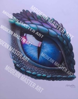BLUE DRAGON EYE PRINT