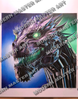 TERMINATOR D-800 DRAGON PRINT A3